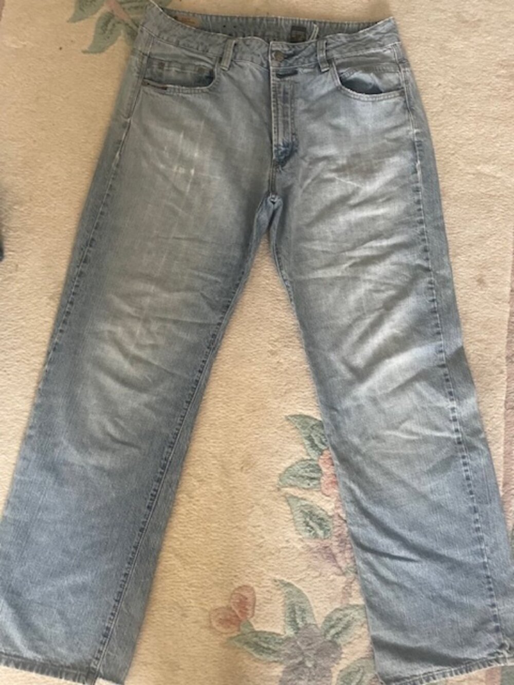 Buffalo Unisex Boyfriend Cut Jeans Straight Leg David Bitton 33/34